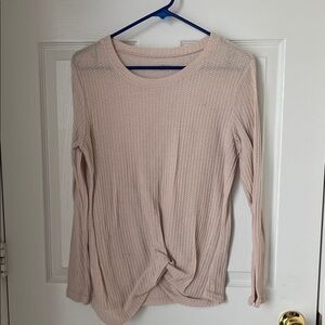 Women's Pink Long Sleeve Top